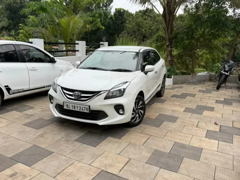 2019 Toyota Glanza V in white for sale in Edoor, Kannur