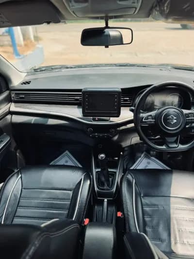 2020 Maruti Suzuki XL6 Zeta petrol in blue, dashboard and manual gear lever – RR Motors, Iritty, Kannur