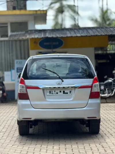 2010 Toyota Innova G4 diesel in silver, rear view – RR Motors, Iritty, Kannur