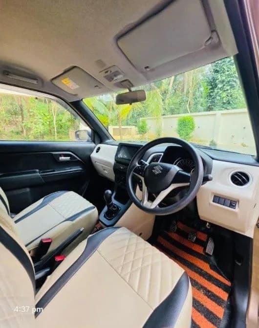 2019 Maruti Suzuki Wagon R ZXi petrol in brown, dashboard and manual gear lever – Car City, Mattanur, Kannur