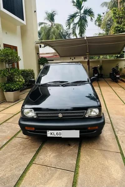 2013 Maruti Suzuki 800 AC petrol in black, front view – Car City, Mattanur, Kannur