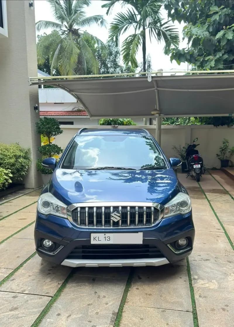 2018 Maruti Suzuki S-Cross Zeta Smart Hybrid diesel in blue, front view – Car City, Mattanur, Kannur