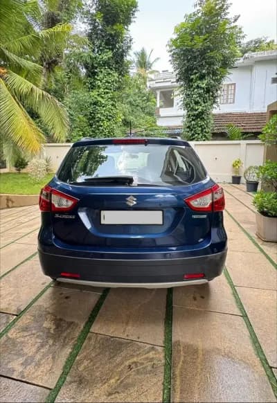2018 Maruti Suzuki S-Cross Zeta Smart Hybrid diesel in blue, rear view – Car City, Mattanur, Kannur